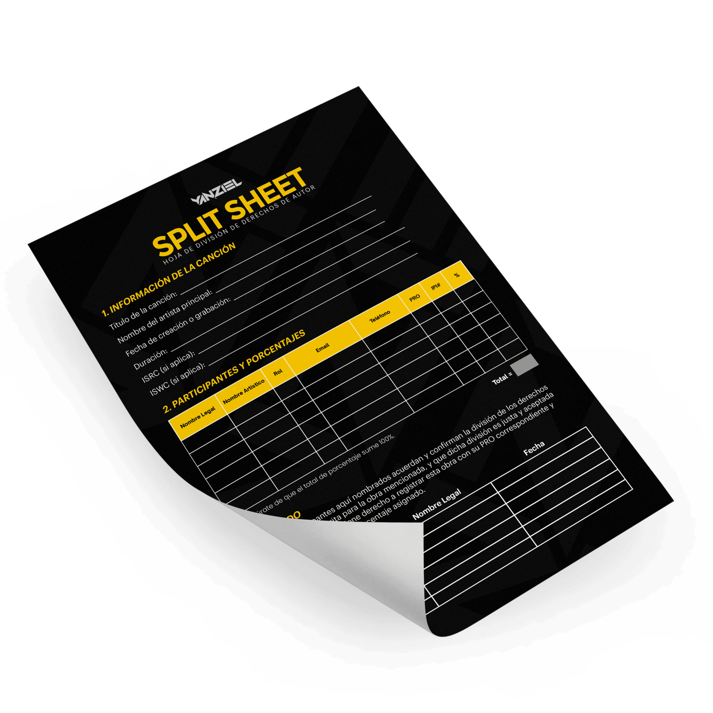 Split Sheet Pro [Digital] - Yanziel
